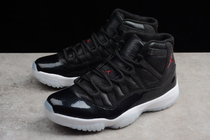 Air Jordan 11 Retro BP "72-10" black mens 378037-002