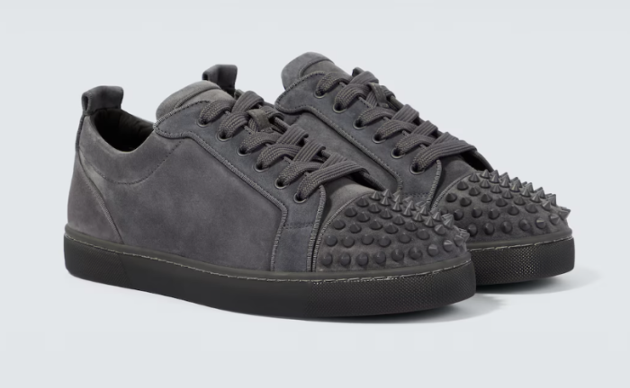 Christian Louboutin Louis Junior Spikes suede sneakers