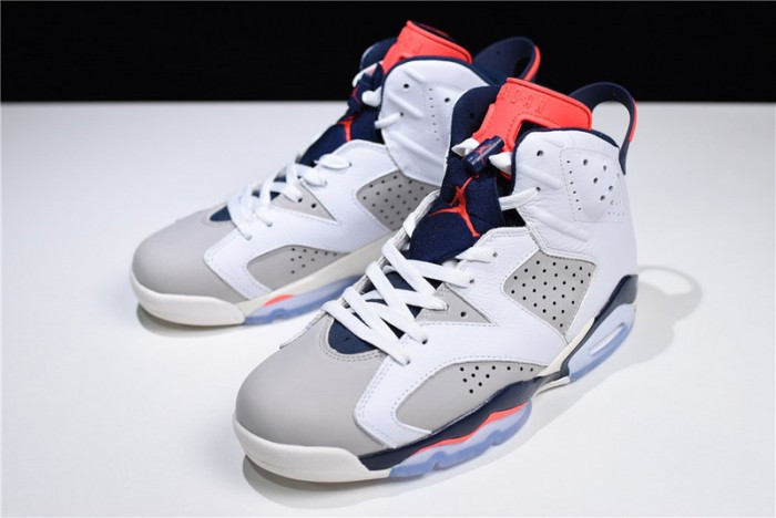 Air Jordan 6 Retro Tinker White/Infrared 23-Neutral Grey-Sail 384664-104