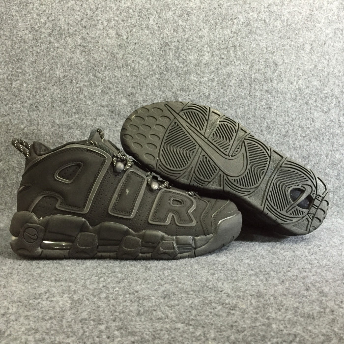 Nike Air More Uptempo “Triple Black Reflective” 414962-004